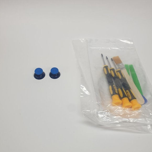 XBOX 360 One Series S/X Blue/Black Analog Thumb Sticks And Controller Tools - Picture 1 of 4
